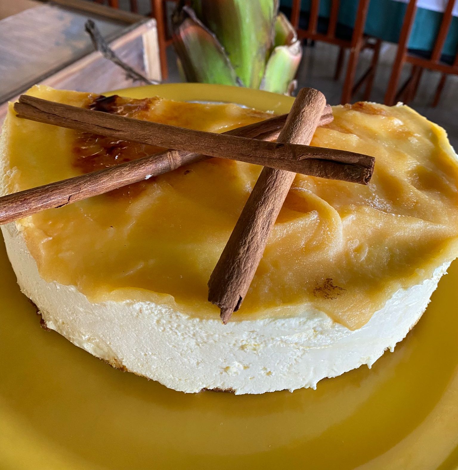 Mousse con crema catalána