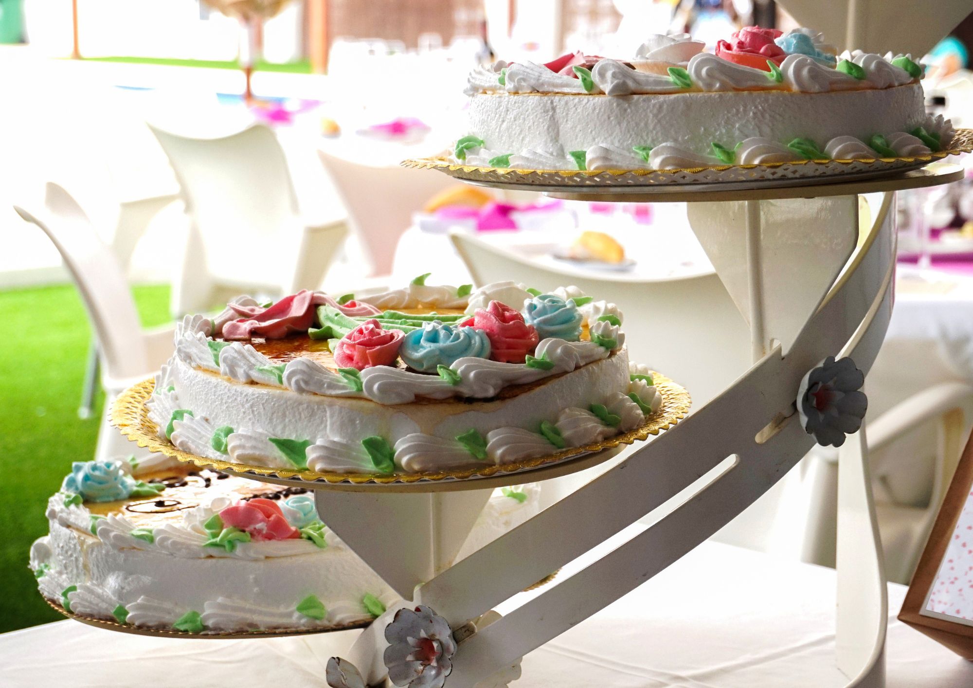 Pastel para celebrar la comunión en el restaurante de Sentmenat