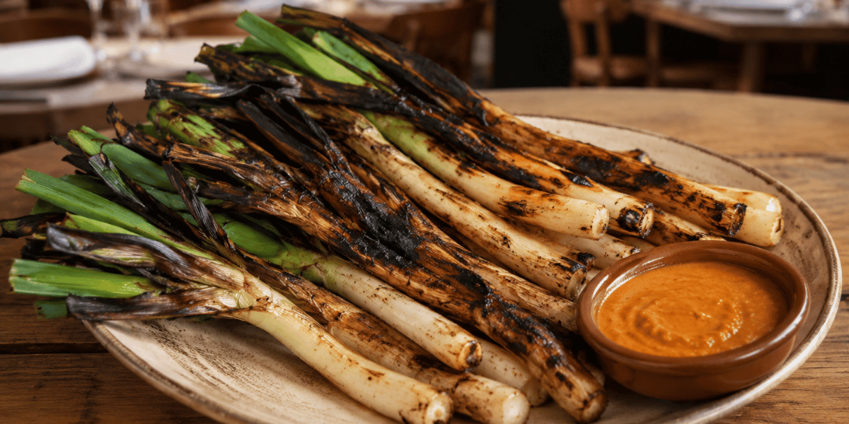 Interior de restaurante de calçots preparado para grupos grandes en Cerdanyola del Vallès